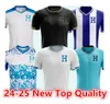 2023 24 25 Honduras National Team Mens Mens Soccer Jerseys Carlos Rodriguez Lozano Quioto Garcia Home White Awing Football Shirt 2024 Preliminaries66