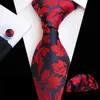 Set di cravatta per collo huishi business solido 100% seta da uomo cravatta set da 8 cm cravatte da uomo formale di lusso di lusso di alta qualità accessori