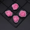 Fiori decorativi 500pcs PE schiuma teste di rose artificiali ghirlanda per caramelle fai -da -te goccia di materiale