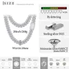 Hip Hop Mens Jewelry Cubana Pass Diamond Tester 18mm Iced Out Moissanite Cuban Link Chain Halsband med GRA -certifikat