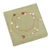 2024 Роскошное качество подвесное ожерелье с формой цветочного листа для женщин и свадебных ювелирных украшений.