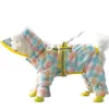 Vêtements pour chiens arcAlcoat arc de saut à capuche transparent chiens de combinaison imperméable Vêtements résistants à l'eau pour poméranie veste
