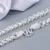 Цепи агрессивные ведущие цепь S925 Серебряное ожерелье мужские ювелирные украшения