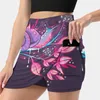 Skirts Snail Women's Skirt Mini A Line With Hide Pocket Flower Herbs Flowers Animal Cute Pink Purple Nature