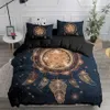 Zestaw łapacza snów elegancki bohemian w dół kołdry Duże 240x220 Ethic Duvet Cover Single Double King Wygodne łóżko 240426