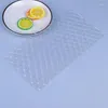 Bakformar 4st/ställ in plast transparent diy tårta textur lattisk matta kant dekorera verktyg mögel fondant gumpaste stencil formar