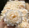 Silk de haute qualité Peony Flower Heads Party Party Decoration Artificial Simulation Silk Peony Camellia Rose Flower Wedding Decora5664376