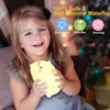 Lumo notturno a led gatto morbido ricaricabile ricaricabile per la protezione degli occhi da letto lampada silicone per bambini per bambini gattino regalo per bambini 240507