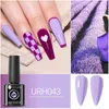 Kits de arte unhas Ur açúcar 20/10 roxo grn unha gel gel esmalte de unha Conjunto de sabão semi -permanente de gel LED de gel Led Gel Gel Gel Gel T240510