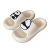 Zomer Kawaii Panda Slippers Home Eva Cloud Feel Slides Women Men Men Plus Size Animal Shoes Non-Slip House Slipper 240510