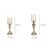 Świece 2PCS Candelabra Retro Glass Glass Candlestick Herbat