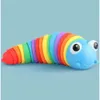 Сформулированные гибкие игрушки 3D Fidget Party Slug Sucts Curled Curled Curled Stress стресс.