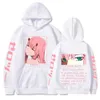 Erkek Hoodies Sweatshirts Darling the franxx sıcak anime hoodie sıfır iki göz grafik baskılı kapüşonlu kadınlar artı beden kazak harajuku kadın sweatshirt t240510