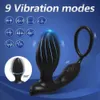 Andra hälsoskönhetsartiklar Bluetooth App Swing Anal Plug Vibrator Butt Plug Male Prostate Massager med Pennis Ring Toys For Men Couples Adult varor T240510