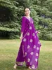 Etniska kläder 2022 Coat India Pakistan Punjabi Dupattas Daily Suits Womens Shirt Pants Scarf Kurtas Saree Top Katak Setl2405