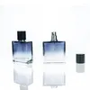 Storage Bottles 30ml 50ml Square Glass Spray Bottle Gradient Color Empty Perfume Dispenser Refillable Liquid Cosmetics Container
