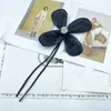 Broszki tkaninowe kołnierz kwiat Fashion DIY Sew 17 cm Pins klapy ręcznie robiona perłowa broszka