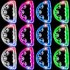 Party liefert 12 Stücke LED -Tamburin Musical Blinking Glow Tambourines Handheld Percussion Instrument
