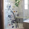 Оконные наклейки 60x116cm замороженное стеклянная наклейка легкая непрозрачная ванная комната для ванной