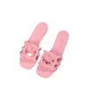 sandales de créateur Femmes talon g Hollow Jelly Color Slippers Spring / Summer Double G Mark Integrated Integrate Injection Mouillage Sandales de tête carrée