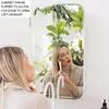 Storage Boxes White Bathroom Cabinet Mirror Recessed/Surface Mounted 16"x29" High Definition Crystal Clear Reflection Easy