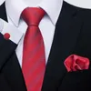 Zestaw krawata na szyję 100% jedwabnych krawat kieszonkowych Zestaw Mankiety Mankiet Jacquard ręcznie robiona marka świąteczna obecna prezesa złota w kratę akcesoria