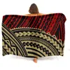 Salon Pareo Comfortable Beach Wear Towel Polynesia Source Products Samoan Tribe Samoa Totem Tattoo Printed Sarong