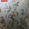 Adesivos de janela pintados flores padrão padrão de vidro fosco de vidro fosco quarto quarto banheiro infantil porta deslizante porta