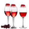 Kaart Wine Cup Hat Kerstmis Santa Glass Decoratie Huistafel Plaats Decoraties Kerstfeest Kerstvoorraden CPA7039 915 S