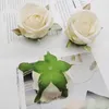Fiori decorativi 10 pezzi da 5 cm Rose artificiali vintage Fagro capo fiore fai -da -te facce fatte matrice ghirlanda festa di compleanno decorazione regalo falsa