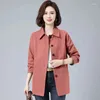 Trench Coats Women Coats 5xl Spring Mother Mother Merdle Metter Double Layed High-Quality Ligneing Veste Tempérament Femmes décontractées