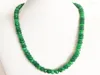 Chaines Rare 5 mm Collier de jade émeraude vert à facettes 8 mm Bijoux en pierre naturelle vintage noble élégant élégant chaîne de perles exquise coudage CO2484258