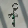Keychains Korean Soju Bottle Keychain With Opener S Glass