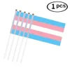 Flaga 14x21cm Rainbow z flagą gejów lesbijskie homoseksualne biseksualne panseksualizm Transgender LGBT Pride 1010 słup