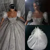 Vestido de Noiva Vintage Ball Dress Dresses Ruffles قبالة الكتف الترتر الطويل دبي العربي العربي للنساء BC18822