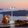 Lampes de table Portable Metal LED lampe sans cordon Contrôle tactile