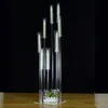 50 tum hög Candelabra Crystal Candelabra Wedding Centerpieces Akryl Clear Candle Holder Decorative 8 Arm Candle Holder 302h