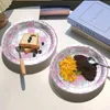 プレートディスコパーティーがナプキンのテーブルクロスピンクの誕生日の飾り70年代テーマの食器セット