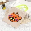 Leinen 21x23cm Halloween Wrap Kürbisbeutel Hexen Ghost Tragbare Taschen Kinderfest Party Geschenkverpackung 1011 s