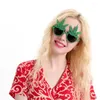 Partyzubehör 1pc St. Patrick's Day Gläses Dekorative Shamrock -Grün Kostüm Dress Up Po Booth Requisiten