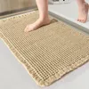 Baignier tapis glissement tapis de salle de bain Porte de salle de bain ménage arborant le sol d'entrée du sol