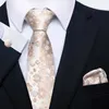 Neck Tie Set 100% Tie For Men New Style Wholesale Wedding Gift Silk Tie Pocket Squares Set Necktie Men Suit Accessories Solid Fit Wedding