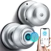 Smart Keetless Entry Lock, biometrische Schloss Fingerabdrucktürgriff mit Anwendungsregelung für Zuhause, Hotel, Büro, Wohnzimmer (siger, 1 Stück)