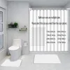 Zasłony prysznicowe Purple zasłony prysznicowe i dywanik 4 abstrakcyjne szklane mozaiki tekstur