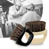 2024 1 PCS RING DESIGN HORSE BRISTLE MEN RACH BROST PLASTBORT BARRABLE Barber Beard Borstar Salong Ansikt Rengöring Razor Brush for Barber Shave Brush Set