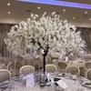 Hauteur 1,2 m couronnes nouvelles fleurs décoratives de cerisier artificiels simulation arborescence fausse pêche arbres ornements art et centrage de mariage fy8659 s