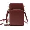 Shoulder Bags Mini Female Mobile Phone Bag Fashion High-quality PU Leather Handbag Leisure One-shoulder Messenger