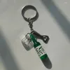 Keychains Korean Soju Bottle Keychain With Opener S Glass