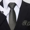 Set di cravatte al collo 100% cravatta set di seta quadrati tascabile set per cuffink set per uomo cravatta blu accessori adattati per feste di nozze