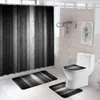 Zasłony prysznicowe Purple zasłony prysznicowe i dywanik 4 abstrakcyjne szklane mozaiki tekstur